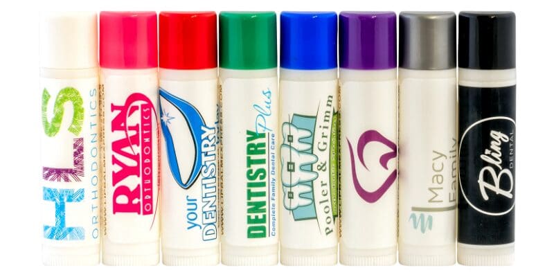 Custom Dental Lip Balm Samples